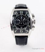 Best Copy Franck Muller Casablanca Quartz Watches Stainless Steel Black Dial